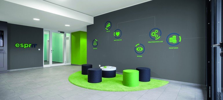Bürogestaltung: Grün gewählt