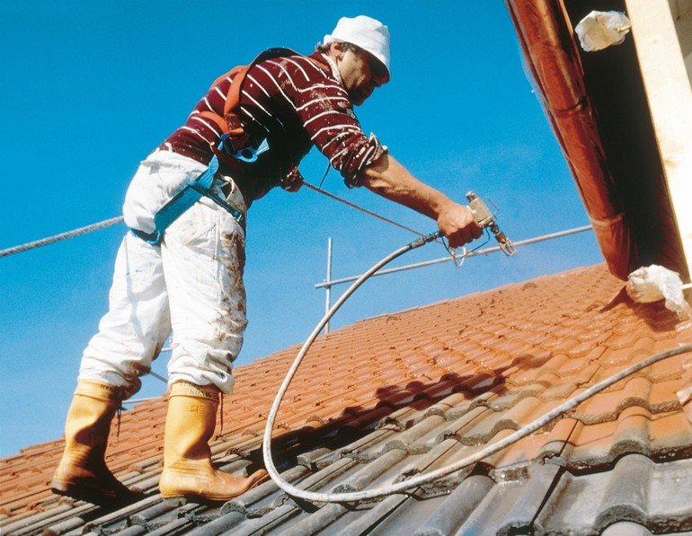 Dachbeschichtung mit geringem Aufwand