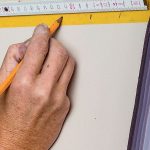 Anzeichnen der Breite eines Segments für die gemalte Tapete