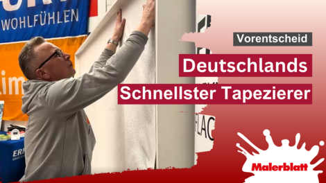Wer wird Deutschlands schnellster Tapezierer?