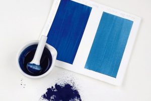 Transparentes Blaupigment für lasierende Farben
